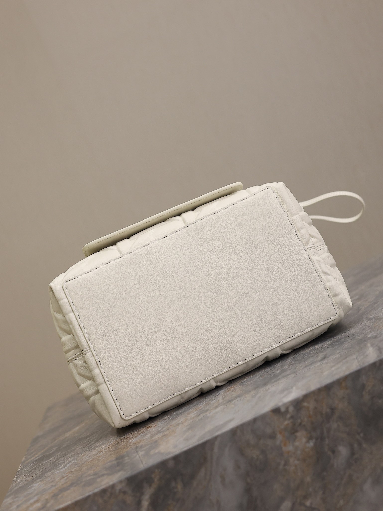 Medium Dior Toujours Bag White Graphic Cannage Calfskin